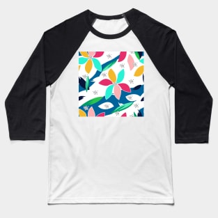 Artistic flowers Baseball T-Shirt